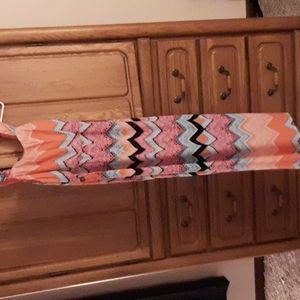 Three pink hearts long dress size 12